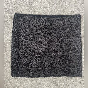 Bisou Bisou Elegant Black Sequin Skirt